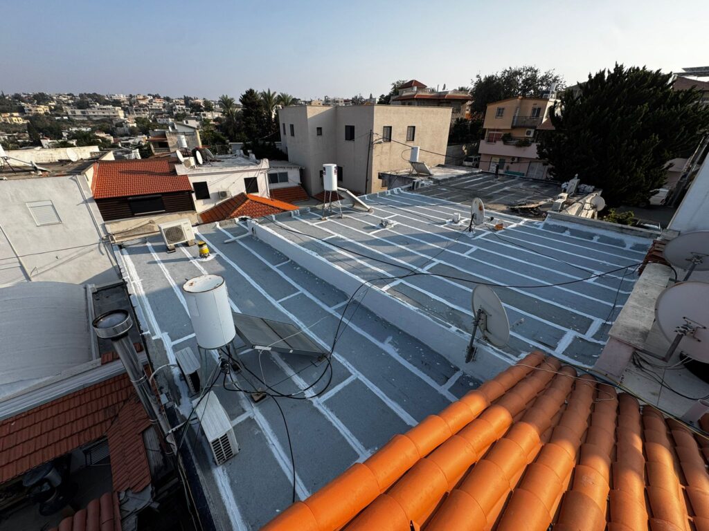 גמר איטום גג ביריעות ביטומניות בדאליית אל כרמל