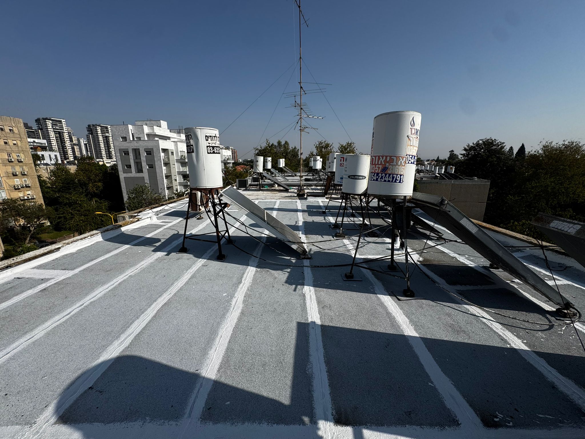 מראה סופי של הגג לאחר סיום הפרויקט